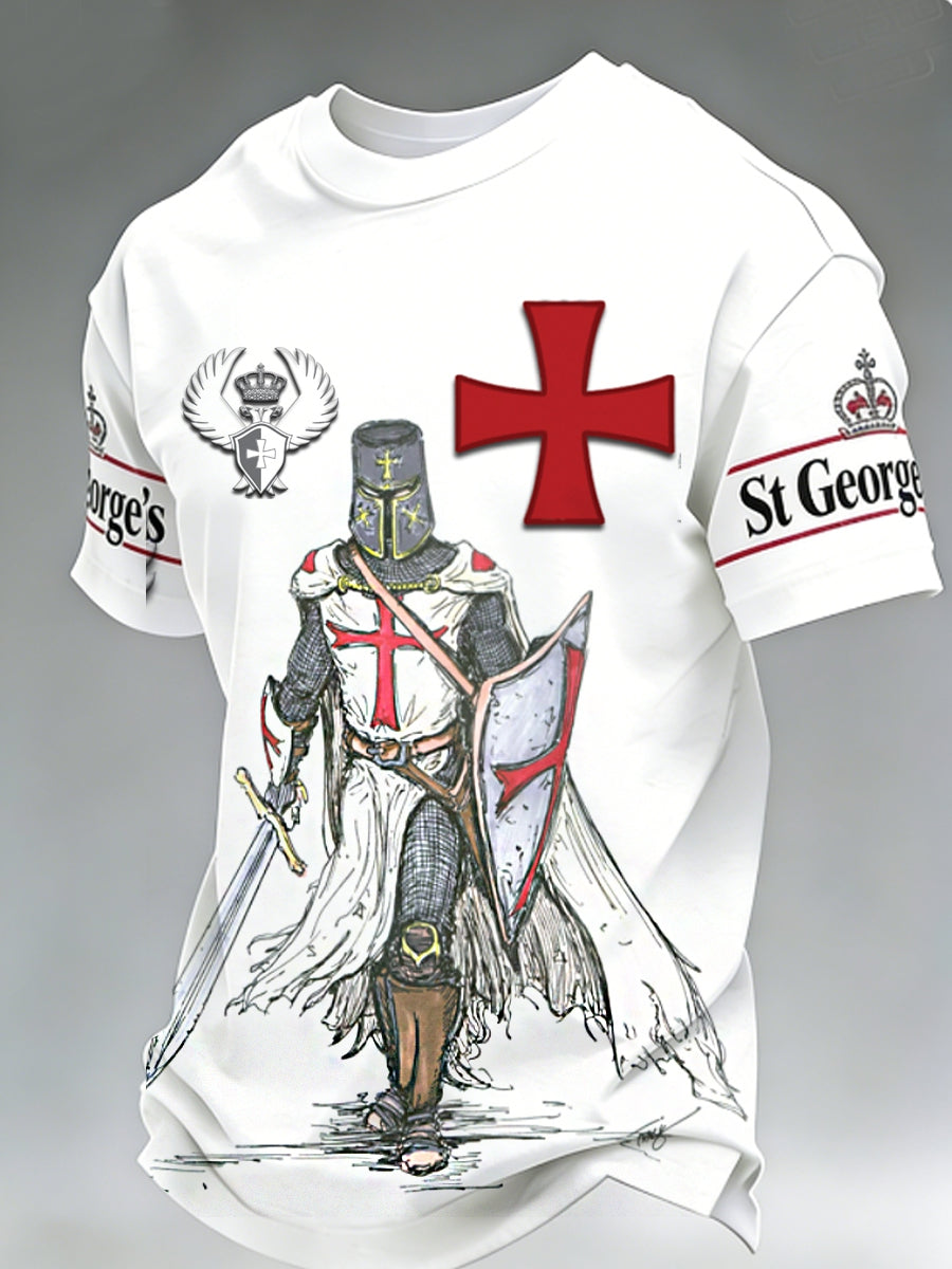 Men's St George's Day Waffle Short Sleeve Tee