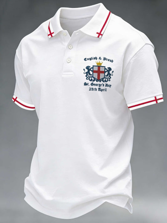 Men's St George's Day polo shirt