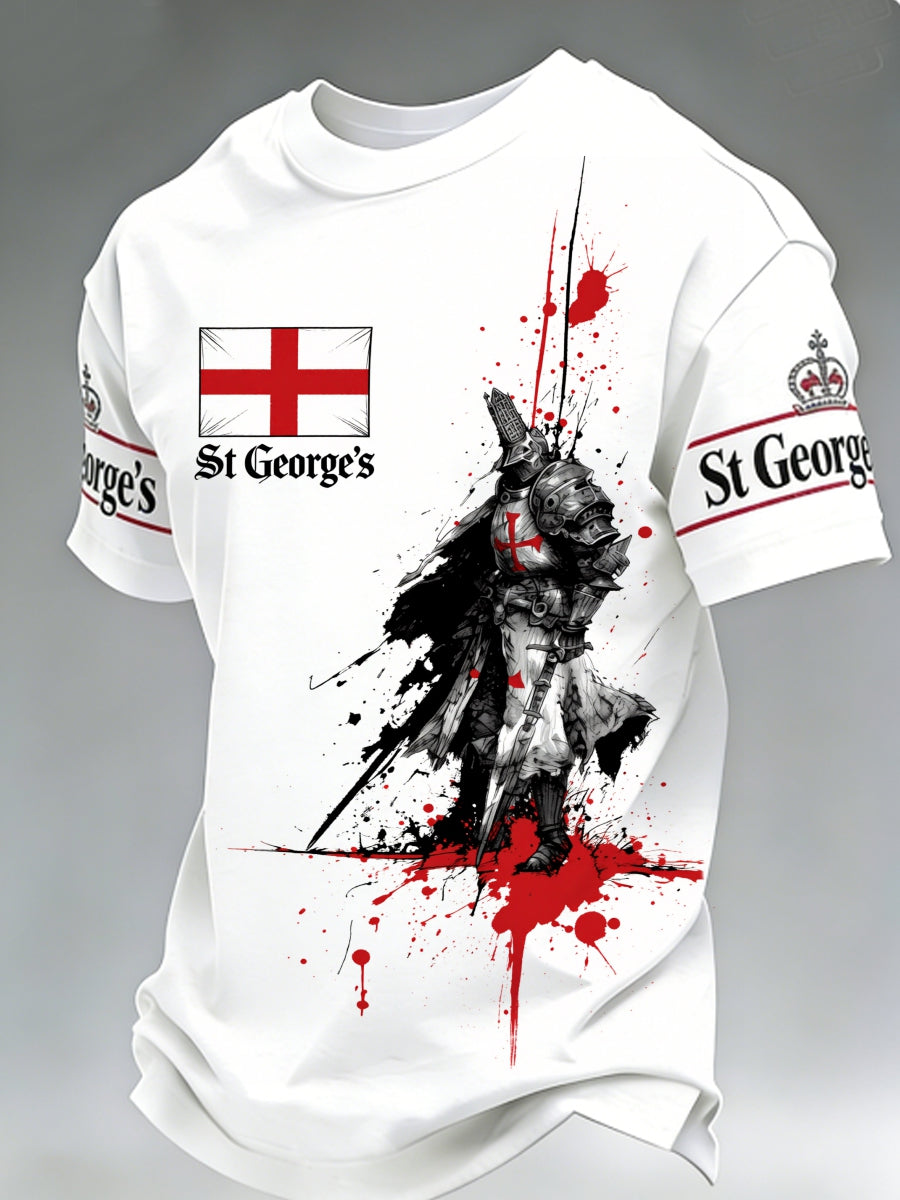 Men's St George's Day Waffle Short Sleeve Tee