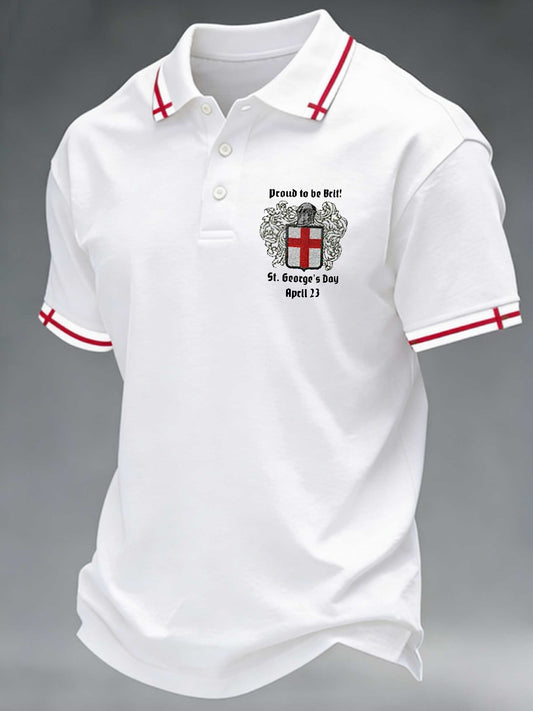 Men's St George's Day polo shirt