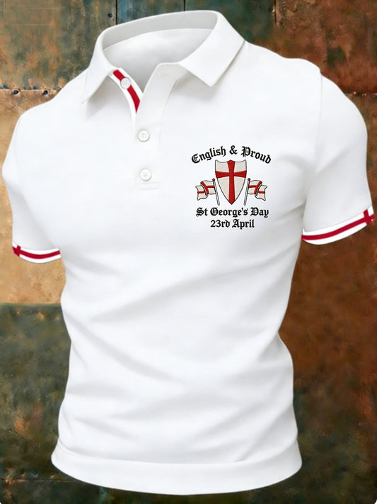 Men's St George's Day polo shirt