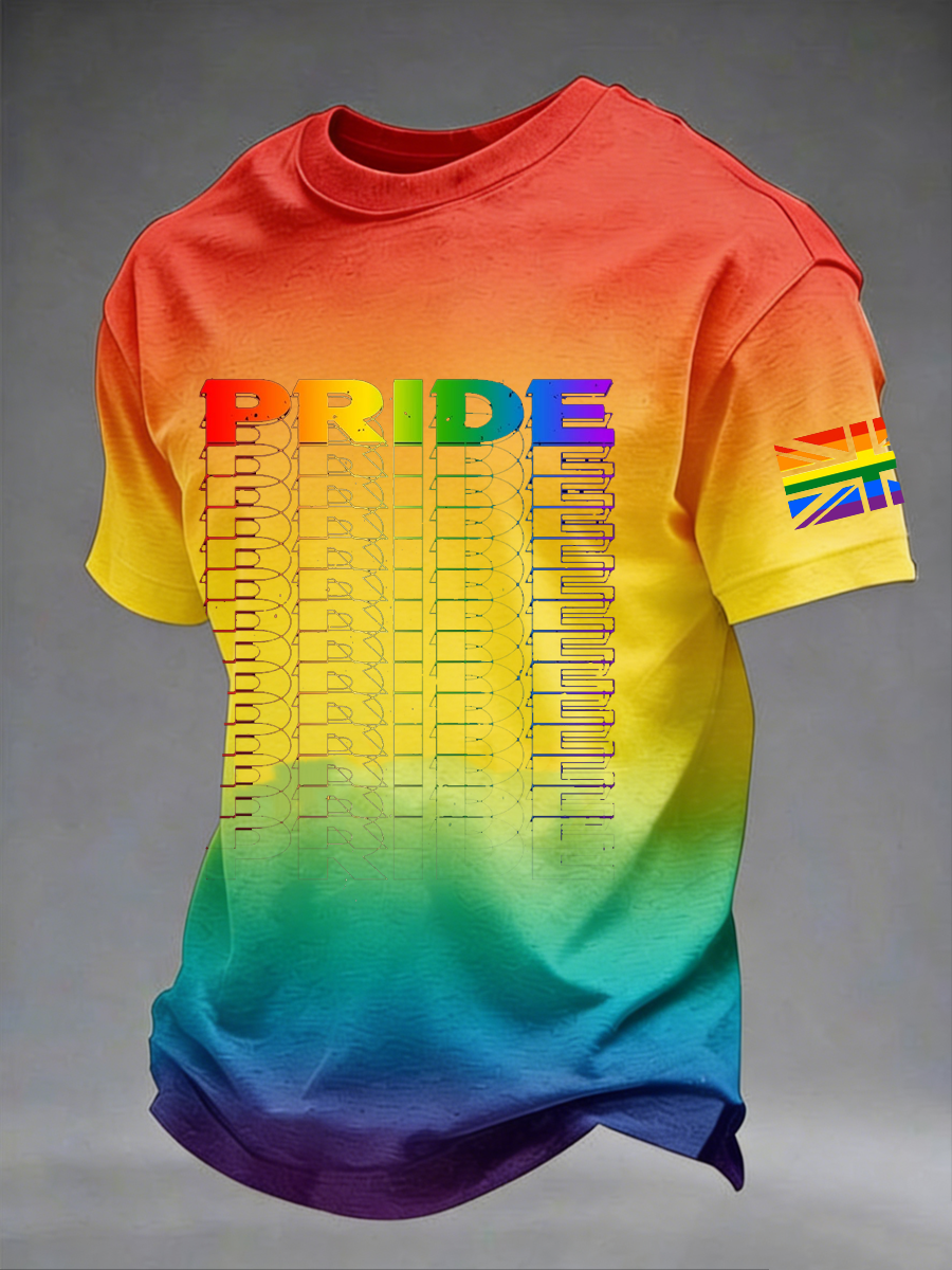 Men's UK Rainbow Month short sleeves t-shirt