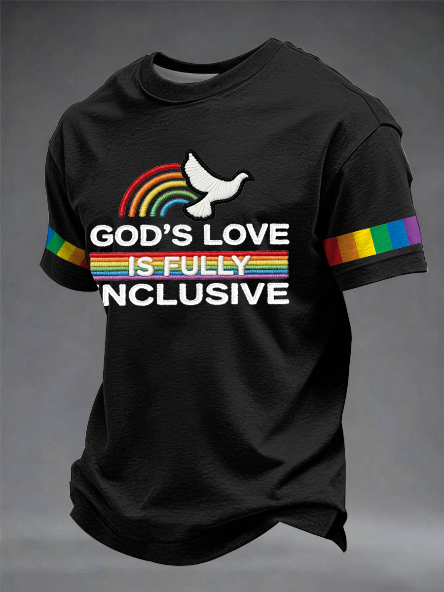 Men's pride rainbow month short sleeves t-shirt