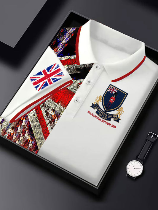Men's King's Official Birthday Trooping The Colour Printed Shirt