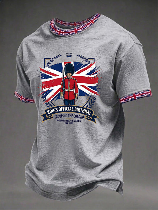 Men's King's Official Birthday Trooping The Colour Printed T-shirt