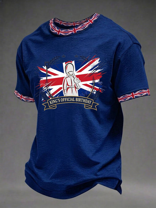 Men's King's Official Birthday Trooping The Colour Printed T-shirt