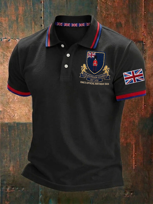 Men's King's Official Birthday Trooping The Colour Printed Shirt