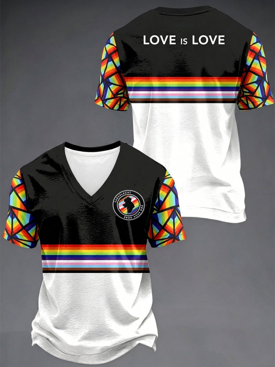 Men's Irish Pride Print Casual T-shirt