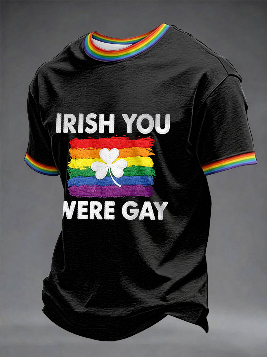 Men's Irish Pride Print Casual T-shirt