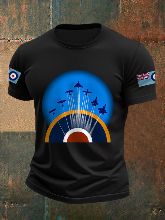 Men's RAF Wings Of Freedom Print Casual Tee