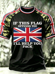 Men's IF THIS FLAG OFFENDS YOU I'LL HELP YOU PACK short sleeve t-shirt