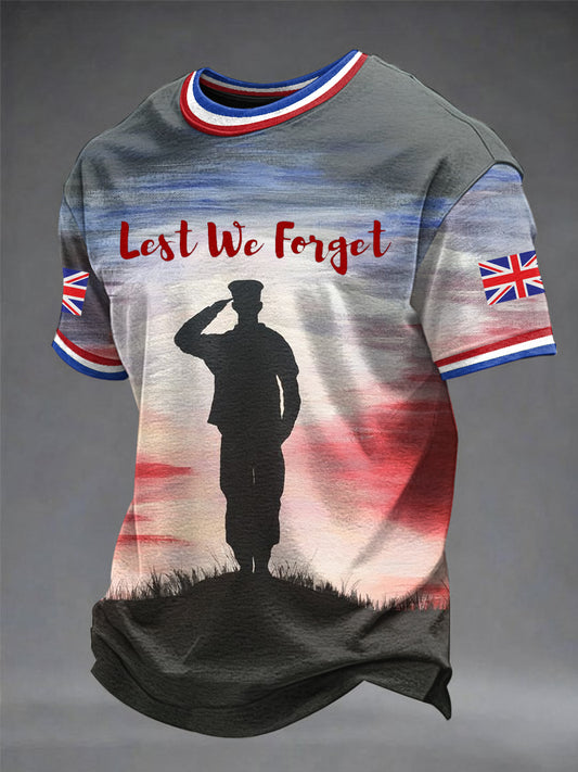 Men's Lest We Forget Printed T-shirt