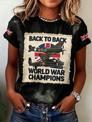 Women's European Victory Day Printed T-shirt