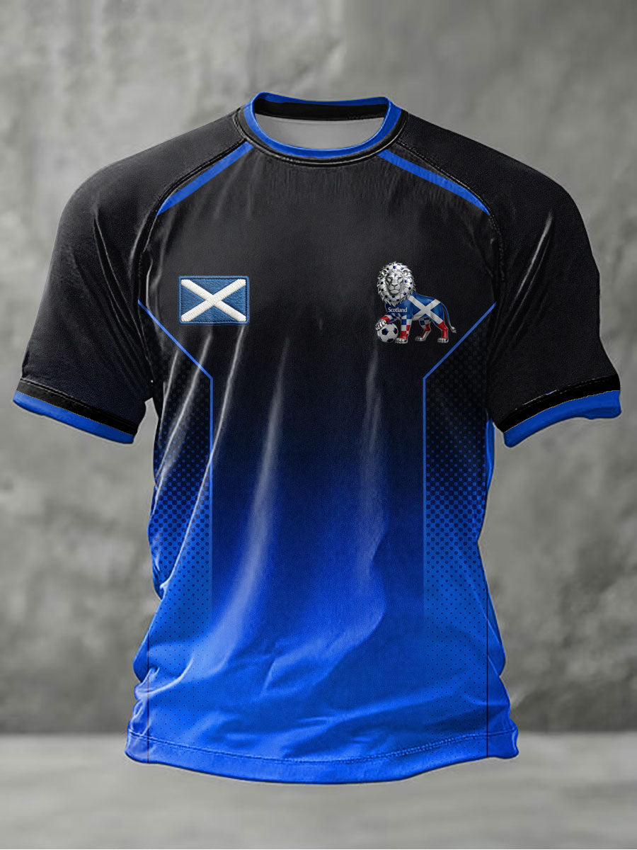 Men's UK Football Lover Scotland Printed short sleeve t-shirt