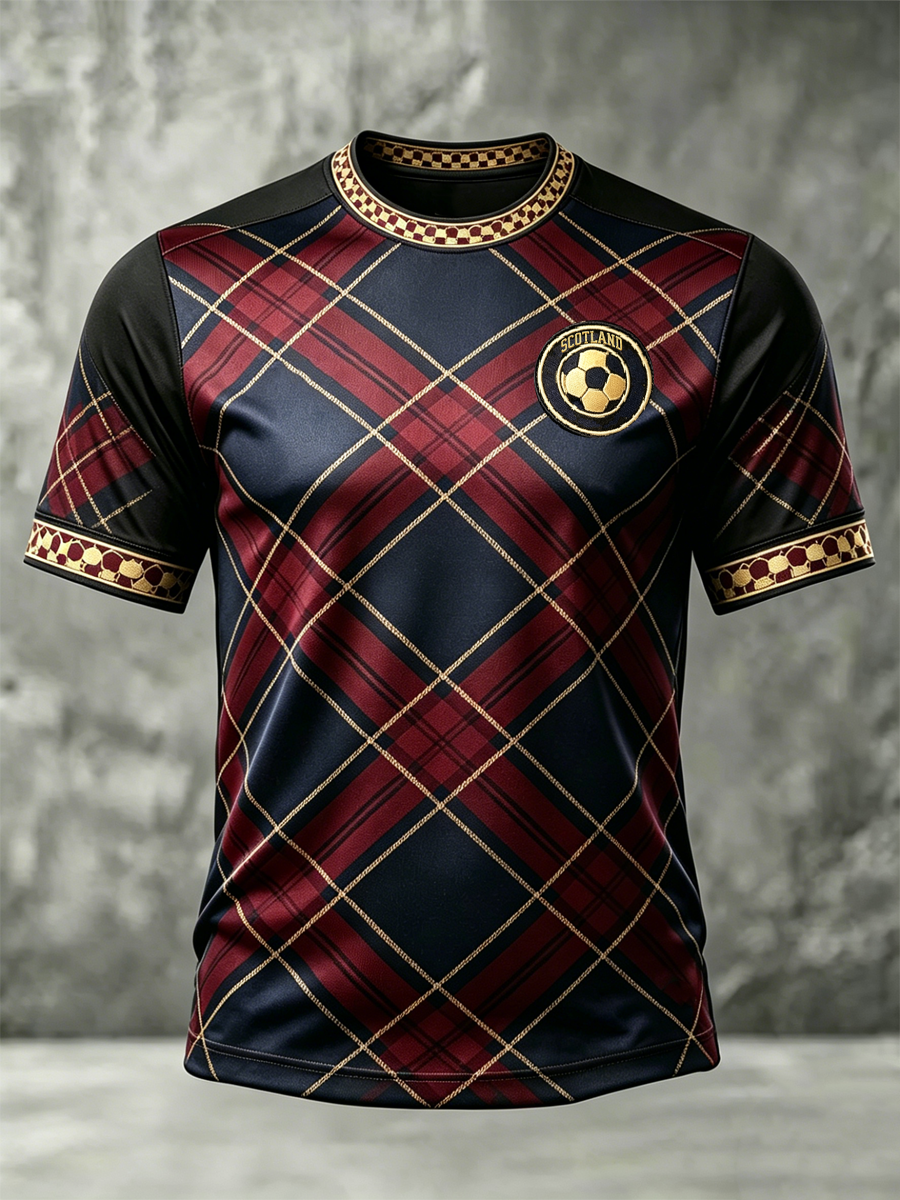 Men's UK Football Lover Scotland Printed short sleeves t-shirt