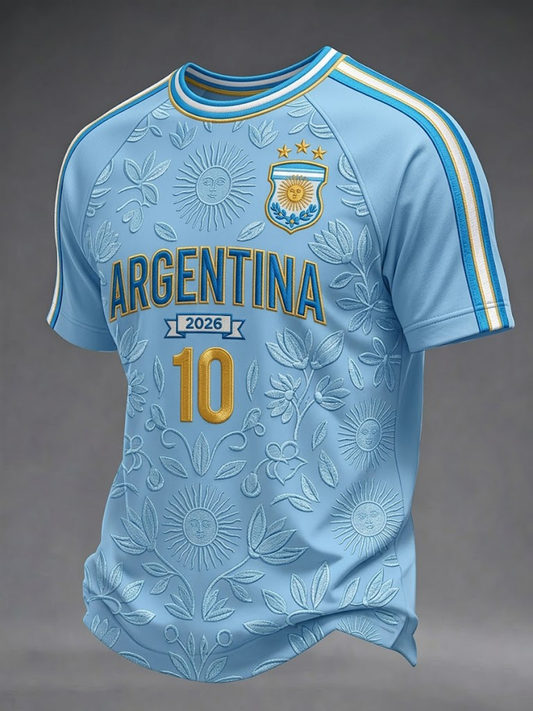 Men's Argentina Football Short Sleeve T-shirt