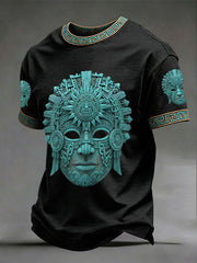 Men's Aztec Civilization Mask T-Shirts