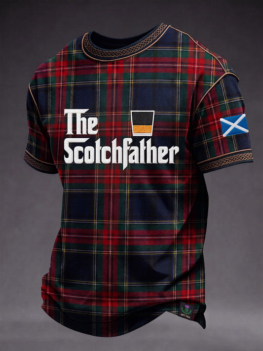 Men's Funny Scotch Whisky Short Sleeve T-shirt