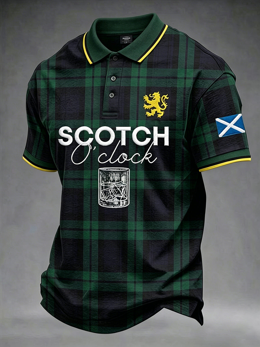 Men's  Scotch Whisky  Short Sleeve Top