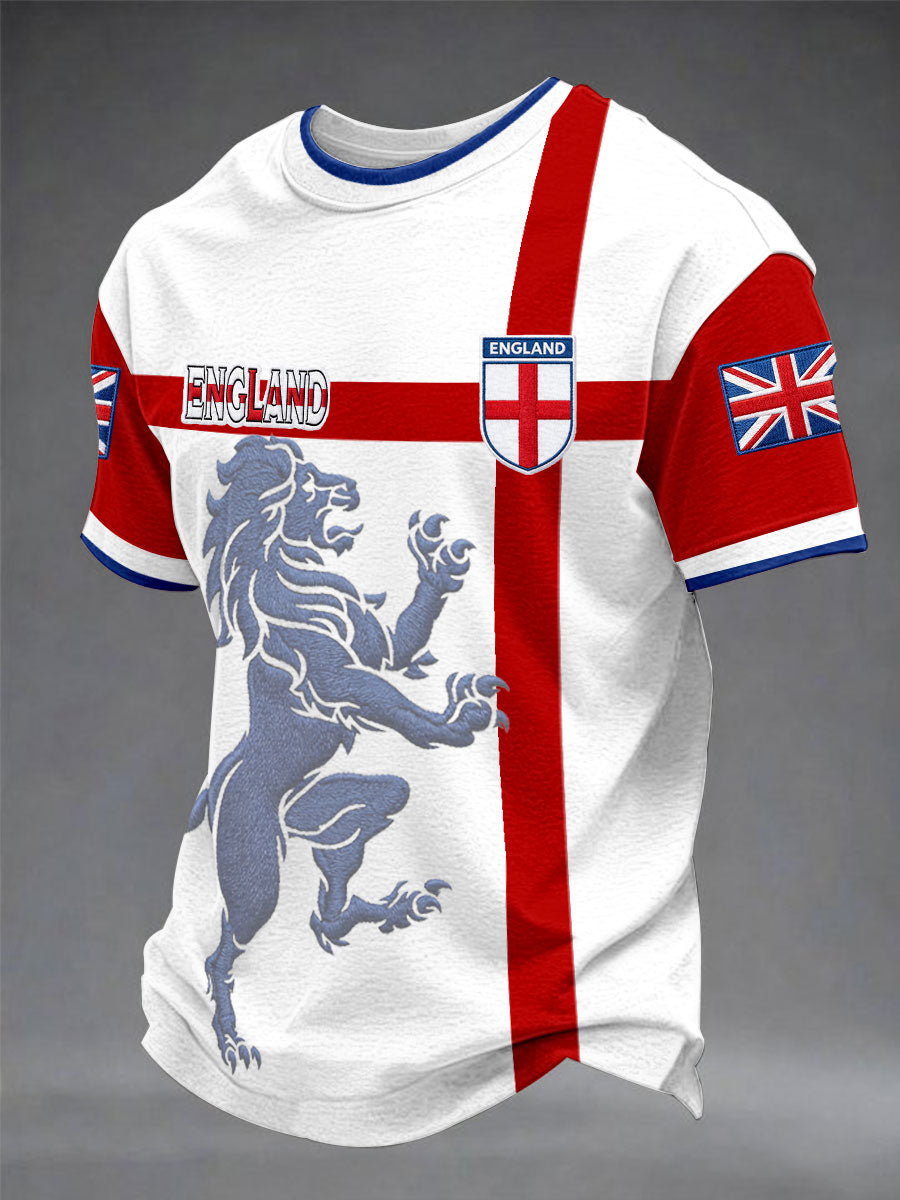 Men's British Casual Printed Unisex T-shirt