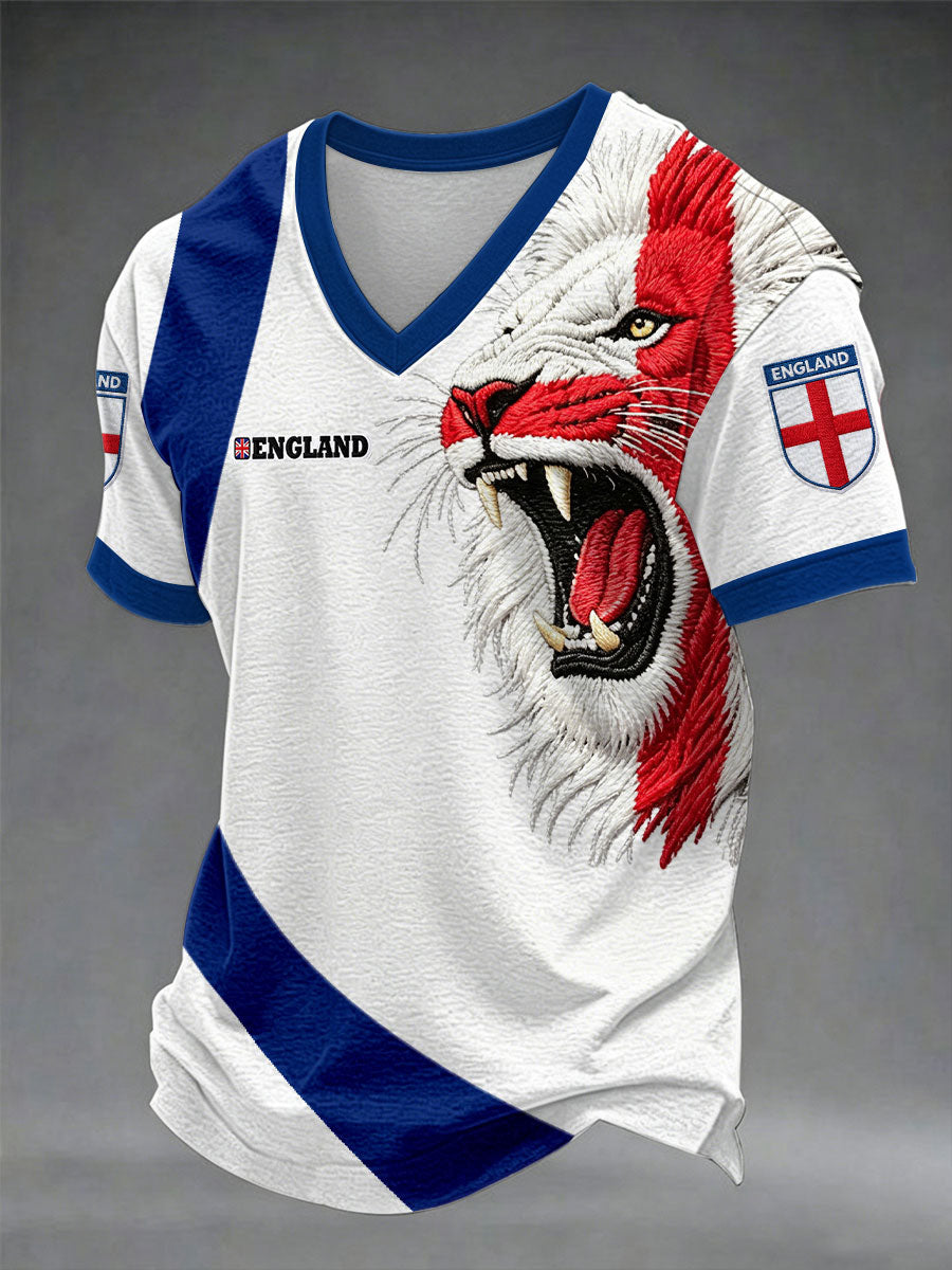 Men's British Casual Printed Unisex T-shirt