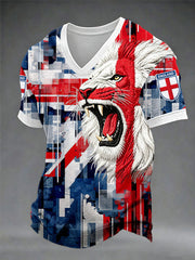 Men's British Casual Printed Unisex T-shirt