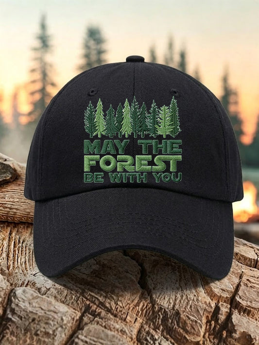 Unisex Resort May The Forest Be With You Print Cap