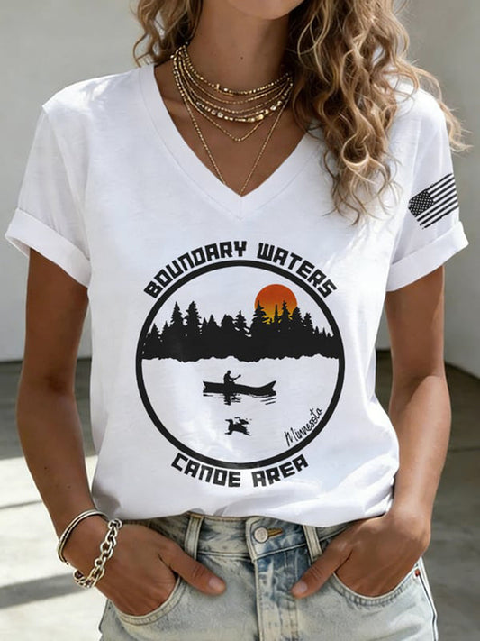 Women's Save The Boundary Waters Print T-shirt