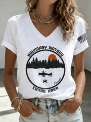 Women's Save The Boundary Waters Print T-shirt