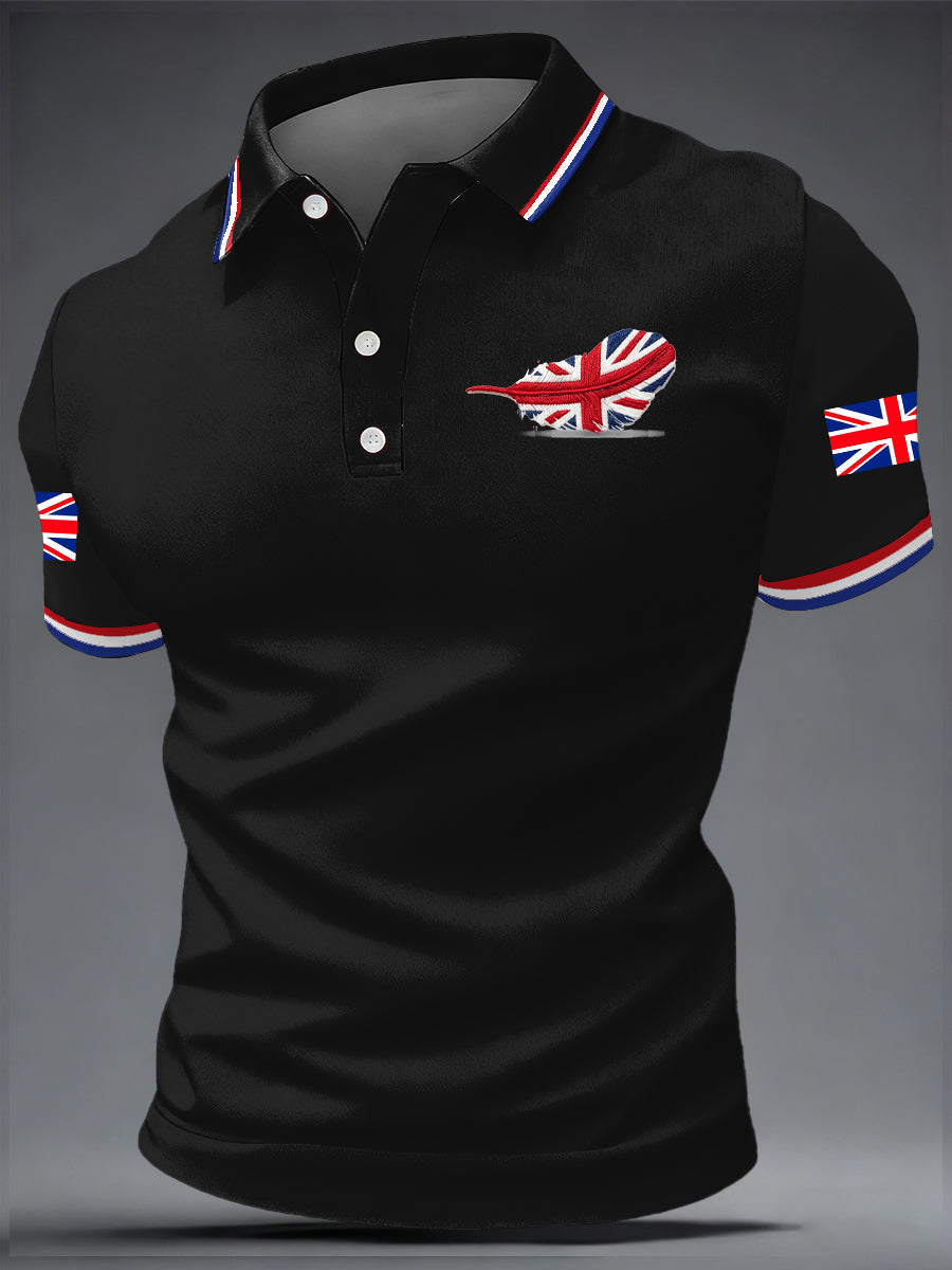 Men's British Style Printed Shirt