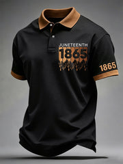 Men's Juneteenth Print Polo