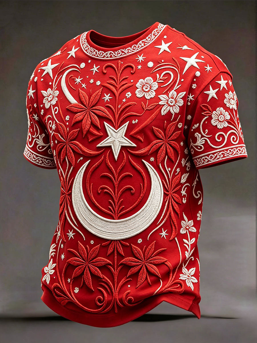Men's Turkish flag print T-shirts