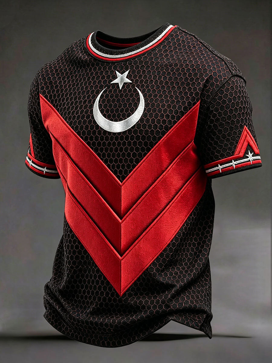 Men's Turkish flag print T-shirts