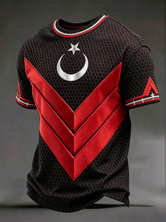 Men's Turkish flag print T-shirts