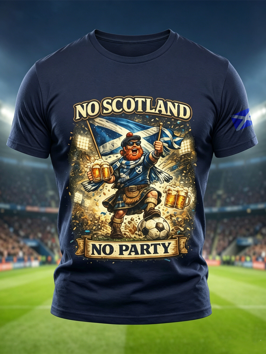Men's UK Football Lover Scotland Printed short sleeves t-shirt