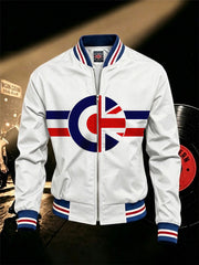 Men's Retro Northern Soul Print Casual Jacket