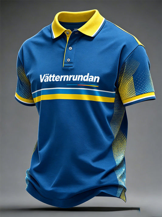Men's Sweden Bike Week Print Casual Top