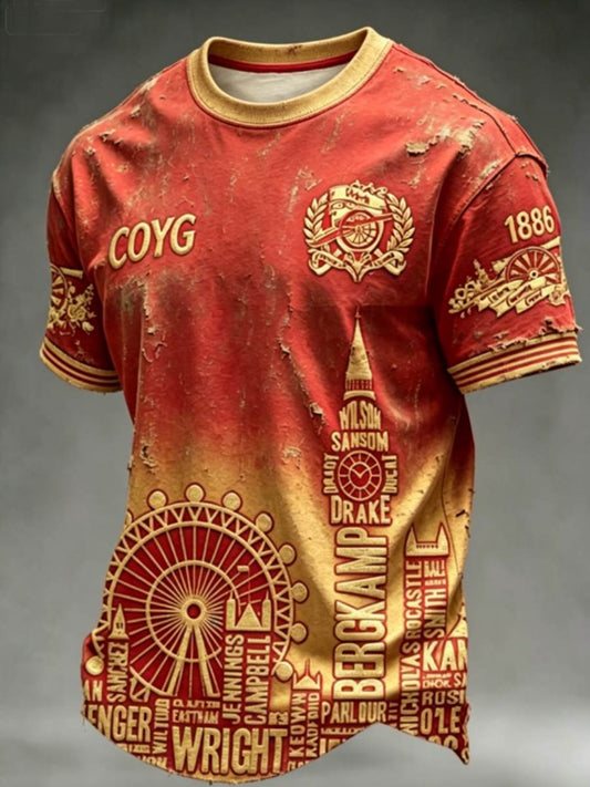 Men's RED CITY FOREVER Printed short sleeves t-shirt