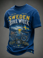 Men's Sweden Bike Week Printed T-shirt