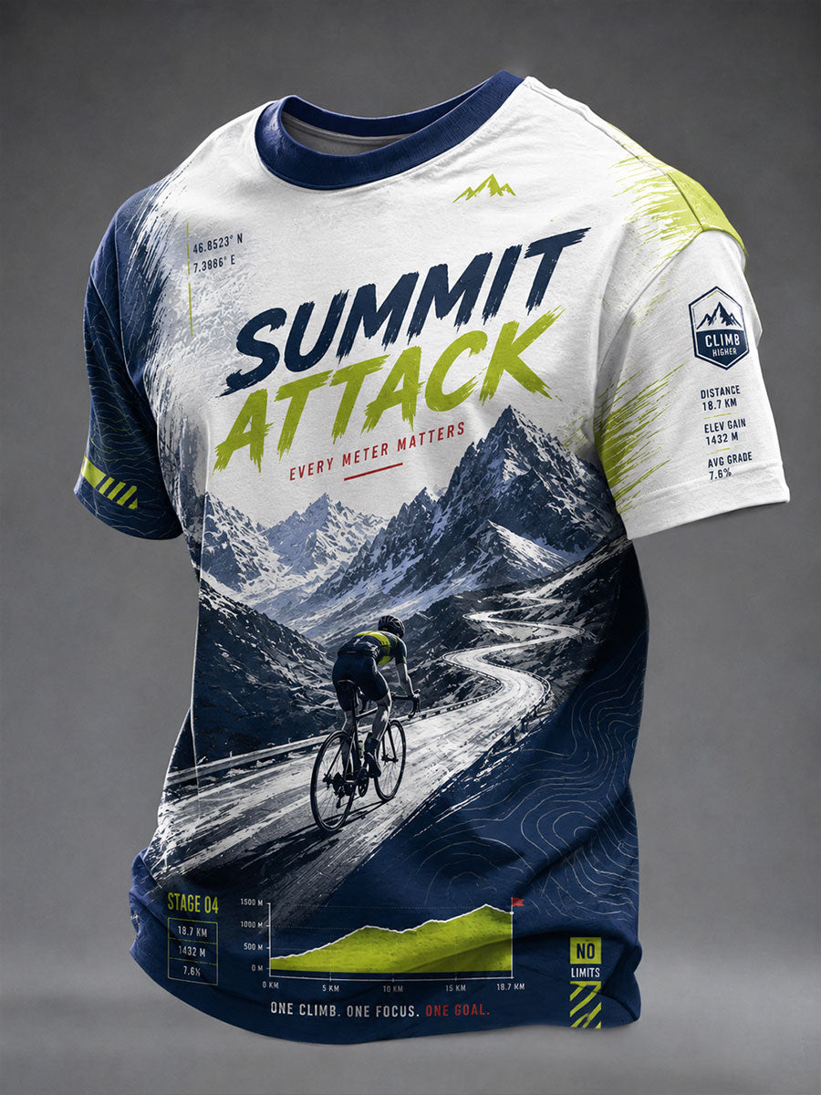 Men's Bicycle Race Short Sleeves T-shirt