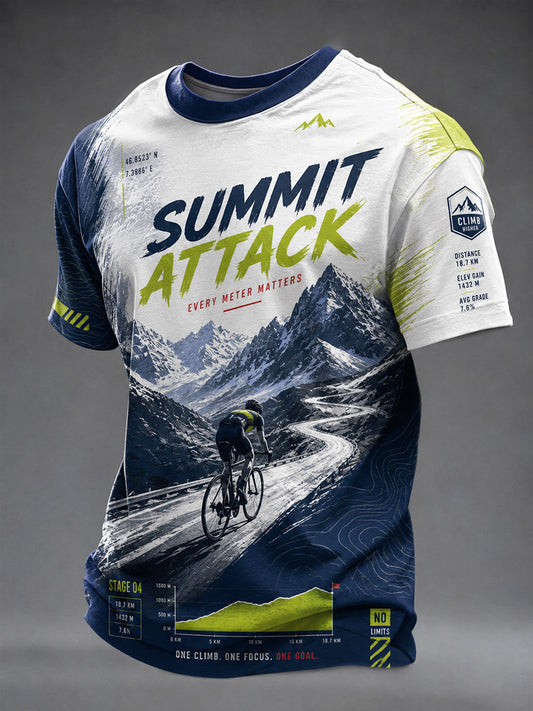 Men's Bicycle Race Short Sleeves T-shirt