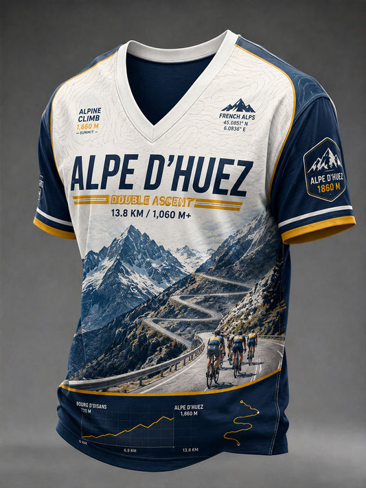 Men's Bicycle Race Short Sleeves T-shirt
