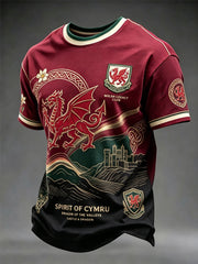 Men's Welsh Dragon Printed T-shirt