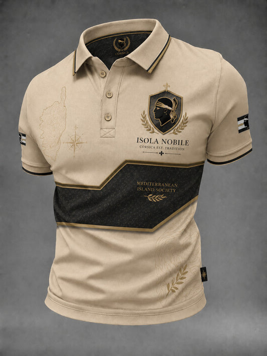 Men's French Corsica Flag Printed Shirt