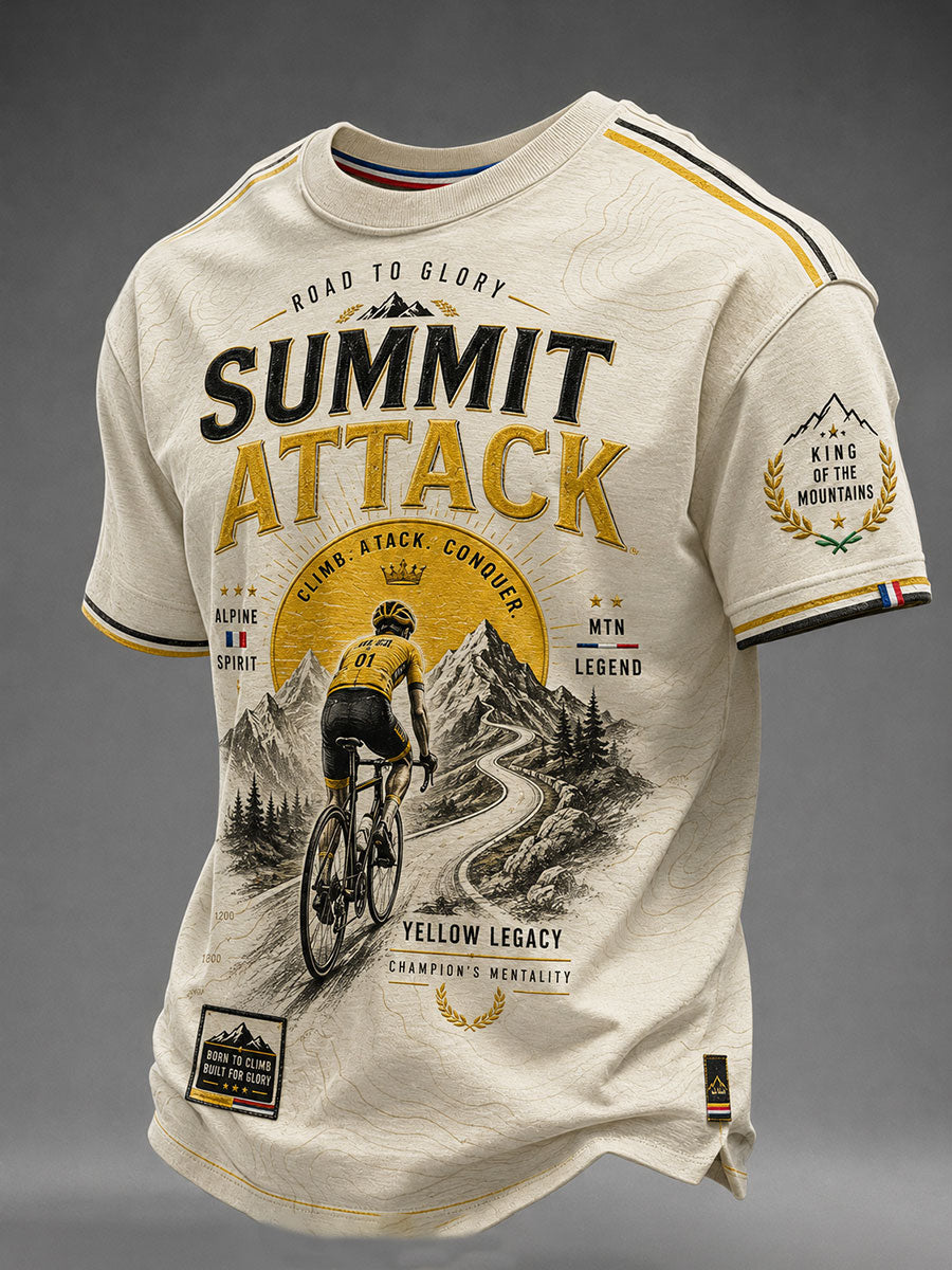 Men's Bicycle Race Short Sleeves T-shirt