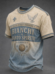 MenFlorence Classical Football White Team T-shirt