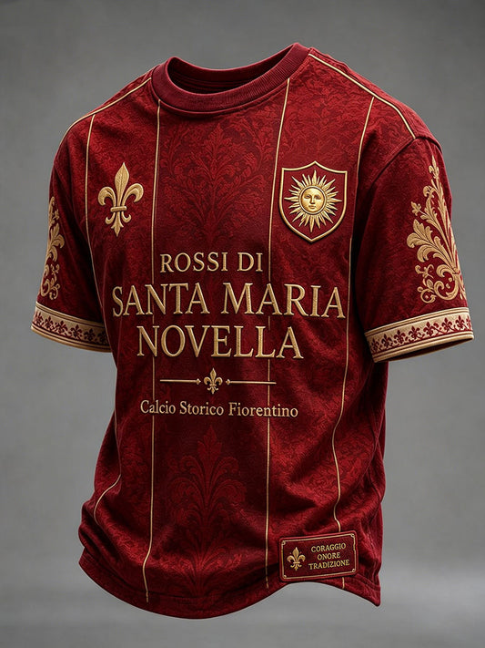 Men's Firenze Calcio Storico Rossi Short Sleeves T-shirt