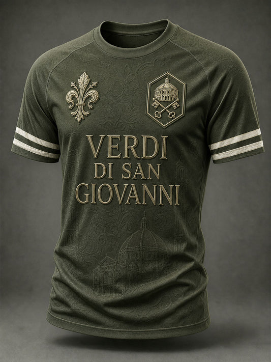 Men's Firenze Calcio Storico Verdi Short Sleeves T-shirt