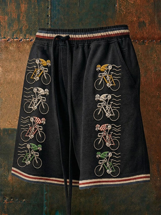 Men's Skeleton Bicycle Shorts