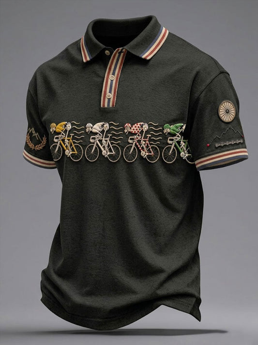 Men's Skeleton Bicycle Shirt